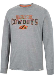 Colosseum Oklahoma State Cowboys Grey Youre In Charge Long Sleeve T Shirt