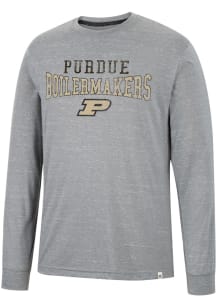 Colosseum Purdue Boilermakers Grey Youre In Charge Long Sleeve T Shirt