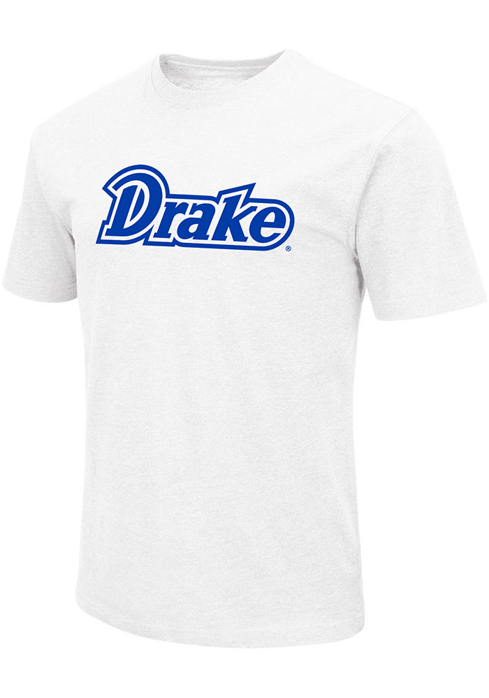 Colosseum Drake Bulldogs White Playbook Wordmark Short Sleeve Fashion T Shirt