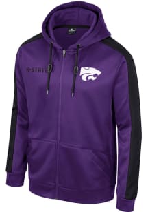 Colosseum K-State Wildcats Mens Purple Reese Long Sleeve Zip