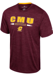 Colosseum Central Michigan Chippewas Maroon Wright Short Sleeve T Shirt
