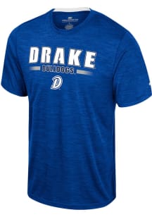 Colosseum Drake Bulldogs Blue Wright Short Sleeve T Shirt