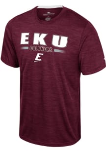 Colosseum Eastern Kentucky Colonels Maroon Wright Short Sleeve T Shirt