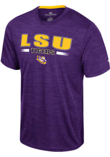 Colosseum LSU Tigers Purple Wright Short Sleeve T Shirt