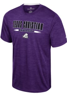 Colosseum TCU Horned Frogs Purple Wright Short Sleeve T Shirt
