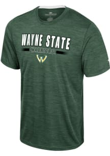 Colosseum Wayne State Warriors Green Wright Short Sleeve T Shirt