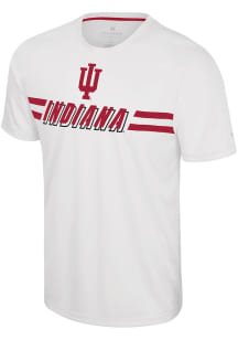 Colosseum Indiana Hoosiers White Hydraulic Press Short Sleeve T Shirt