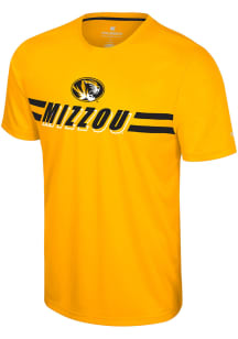 Colosseum Missouri Tigers Gold Hydraulic Press Short Sleeve T Shirt
