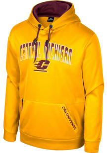 Colosseum Central Michigan Chippewas Mens Gold Reese Hood