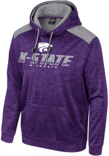 Colosseum K-State Wildcats Mens Purple Kyle Marled Hood