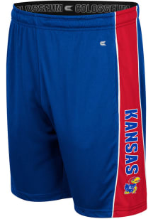Colosseum Kansas Jayhawks Mens Blue Sanest Choice Shorts
