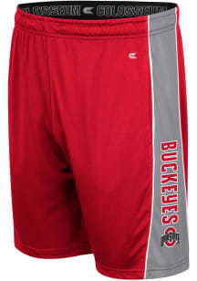 Mens Ohio State Buckeyes Red Colosseum Sanest Choice Shorts