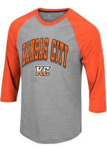 Colosseum Kansas City Mavericks Grey Gambini Long Sleeve Fashion T Shirt