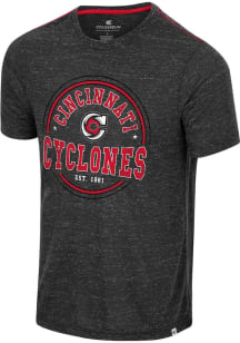 Colosseum Cincinnati Cyclones Charcoal Modicum Short Sleeve T Shirt
