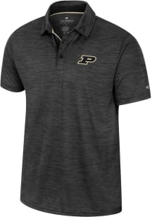 Colosseum Purdue Boilermakers Mens Green Positraction Short Sleeve Polo