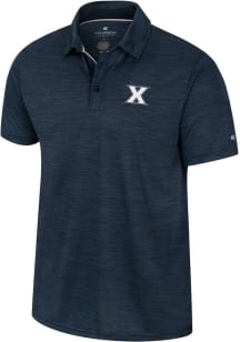 Colosseum Xavier Musketeers Mens Navy Blue Positraction Short Sleeve Polo
