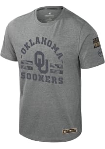 Colosseum Oklahoma Sooners Grey Scramjet Short Sleeve T Shirt