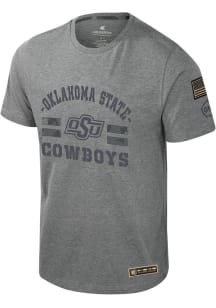 Colosseum Oklahoma State Cowboys Grey Scramjet Short Sleeve T Shirt