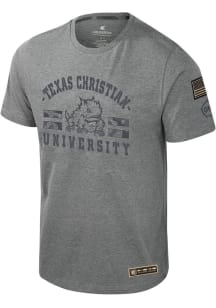 Colosseum TCU Horned Frogs Grey Scramjet Short Sleeve T Shirt