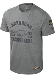 Colosseum Arkansas Razorbacks Grey Scramjet Short Sleeve T Shirt