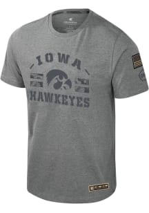 Colosseum Iowa Hawkeyes Grey Scramjet Short Sleeve T Shirt
