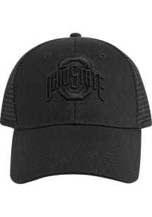 Colosseum Black Ohio State Buckeyes For The Win Snap Back Trucker Adjustable Hat