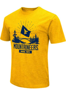 Colosseum West Virginia Mountaineers Gold New River Gorge Short Sleeve T Shirt