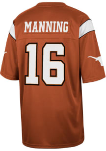 Arch Manning  Colosseum Texas Longhorns Burnt Orange Arch Manning Replica Football Jersey