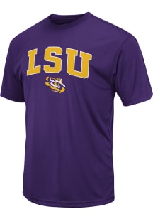 Colosseum LSU Tigers Purple Arch Mascot Short Sleeve T Shirt