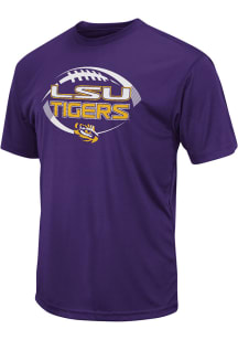 Colosseum LSU Tigers Purple Football Short Sleeve T Shirt