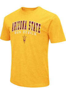 Colosseum Arizona State Sun Devils Gold Playbook Arch Mascot Short Sleeve T Shirt