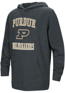 Youth Purdue Boilermakers Black Colosseum No 1 Long Sleeve Hooded Sweatshirt
