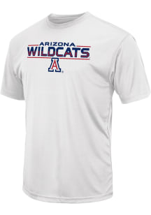 Colosseum Arizona Wildcats White Trail Flat Name Mascot Short Sleeve T Shirt