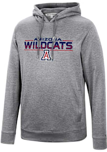 Colosseum Arizona Wildcats Mens Grey Juniper Flat Name Mascot Hood