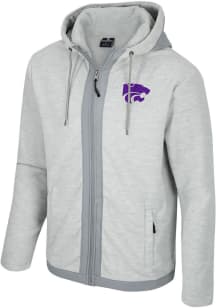 Colosseum K-State Wildcats Mens Grey Cyberdyne Light Weight Jacket