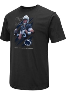 Drew Allar Penn State Nittany Lions Black Caricature Short Sleeve Player T Shirt
