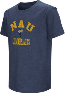 Colosseum Northern Arizona Lumberjacks Youth Navy Blue No1 Short Sleeve T-Shirt