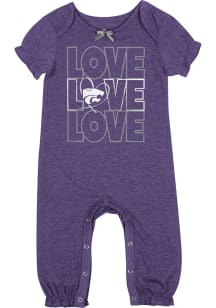 Colosseum K-State Wildcats Baby Purple Rock Star Short Sleeve One Piece