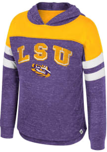 Colosseum LSU Tigers Girls Purple Katie Long Sleeve T-shirt