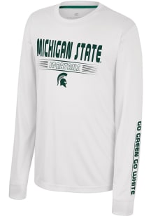 Youth Michigan State Spartans White Colosseum Zach Long Sleeve T-Shirt
