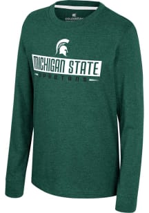 Youth Michigan State Spartans Green Colosseum Schnebly Long Sleeve T-Shirt
