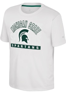 Youth Michigan State Spartans White Colosseum Jones Short Sleeve T-Shirt