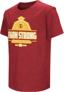 Colosseum Iowa State Cyclones Youth Cardinal Farm Strong Short Sleeve T-Shirt