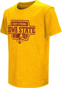 Colosseum Iowa State Cyclones Youth Gold Farm Strong Short Sleeve T-Shirt