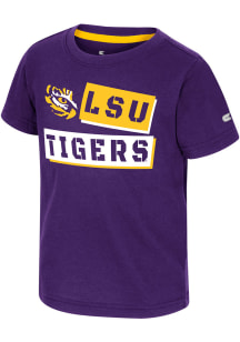 Colosseum LSU Tigers Toddler Purple No Vacancy Short Sleeve T-Shirt