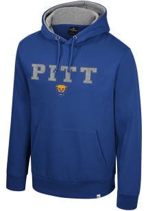Colosseum Pitt Panthers Mens Blue Nippy Long Sleeve Hoodie