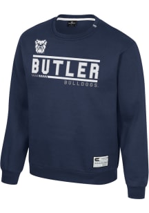 Colosseum Butler Bulldogs Mens Navy Blue Ill Be Back Long Sleeve Crew Sweatshirt