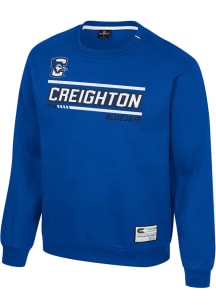 Colosseum Creighton Bluejays Mens Blue Ill Be Back Long Sleeve Crew Sweatshirt