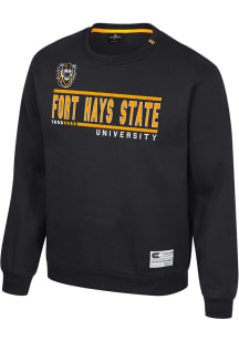 Colosseum Fort Hays State Tigers Mens Black Ill Be Back Long Sleeve Crew Sweatshirt
