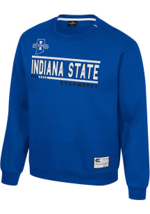 Colosseum Indiana State Sycamores Mens Blue Ill Be Back Long Sleeve Crew Sweatshirt